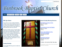 Tablet Screenshot of binbrookbaptist.org